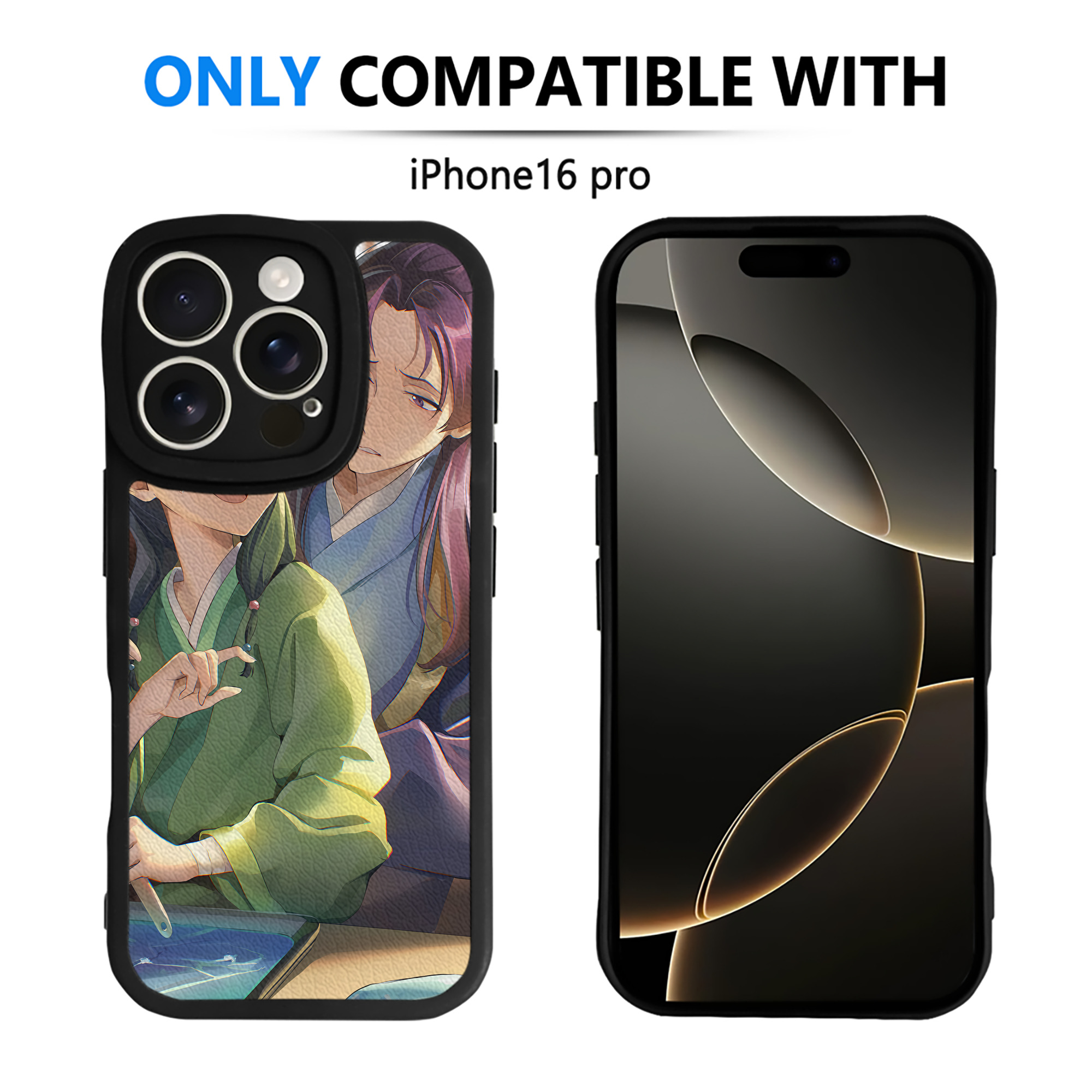 （画像用） 薬屋のひとりごと The Apothecary Diaries 【iPhone 16シリーズ対応】シリコンスマホケース（レザー調） 材質：シリコン